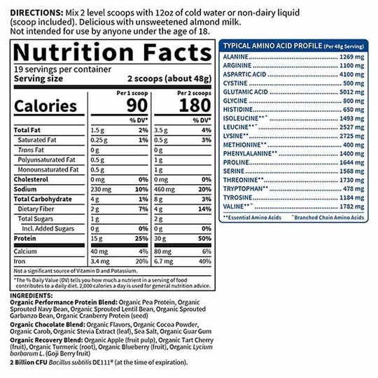 Organic Plant-Based Protein, GOLS